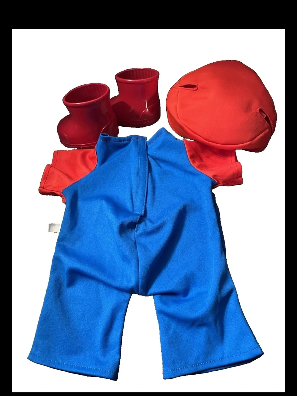 Build A Bear Super Mario Outfit Costume Hat Boots Overalls Nintendo BABW
